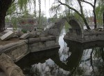 Ruined bridge in Yuanmingyuan Park.