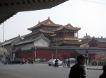 The Lama Temple sits next to a motorway.