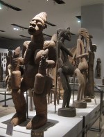 The museum had a large room crammed with African sculptures, largely without context.