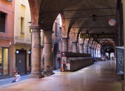 Colonnade in Bologna.