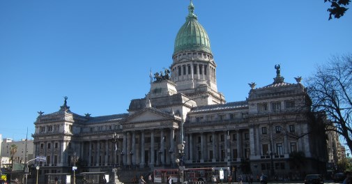 The Palace Of The Argentine National Congress.