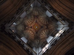 The fan-vaulted crossing tower