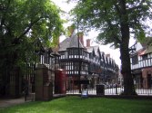 Lovely half-timbered buildings.
