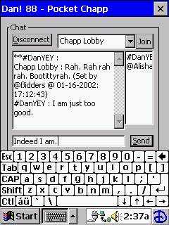Pocket Chapp Main Window
