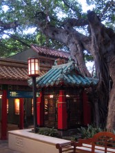 Imported Oriental architecture in Waikiki