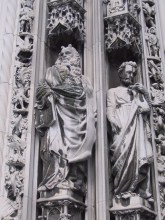Sculpture on the cathedral.