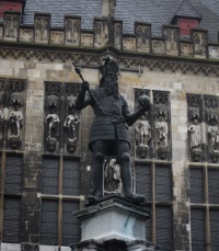 Statue of Charlemagne. Statue of Charlemagne.