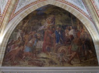 'Charlemagne destroys Irminsul' (Alfred Rethel). 'Charlemagne destroys Irminsul' (Alfred Rethel).