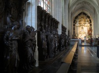 Carved confessionals. Carved confessionals.