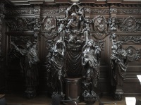 Carved confessionals. Carved confessionals.