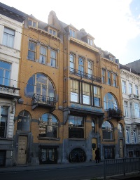 Art nouveau houses (Mercatorstraat 102-106). Art nouveau houses (Mercatorstraat 102-106).