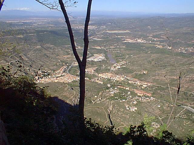 View from the top of Montserrat.
