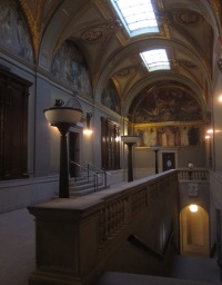Sargent Hall at the public library. Sargent Hall at the public library.