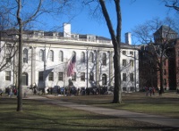 University Hall, Harvard University (with the statue of John Harvard). University Hall, Harvard University (with the statue of John Harvard).