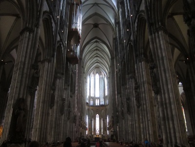 The nave of Cologne Cathedral. The nave of Cologne Cathedral.