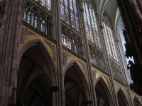 Fresco work in the choir. Fresco work in the choir.