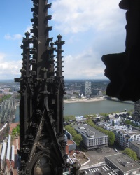 View from the south tower. View from the south tower.
