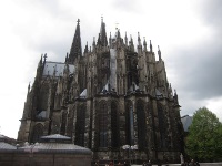 The medieval apse. The medieval apse.