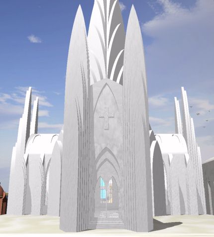 Entrance to the cathedral.