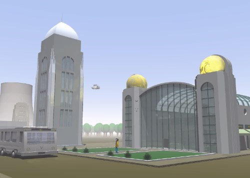 Chrome, glass, light, trains.