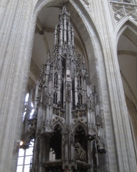 The tabernacle (or sacrament tower) - by Matheus De Layens, 1450. The tabernacle (or sacrament tower) - by Matheus De Layens, 1450.