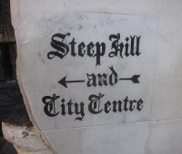 Steep hill!