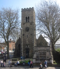 St. Mary Le Wigford and the conduit.
