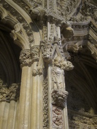 Carvings on the choir screen.