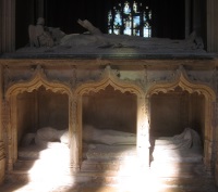 Bishop Fleming's cadaver tomb.