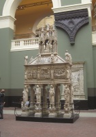 Plaster copy of the tomb of Saint Peter Martyr